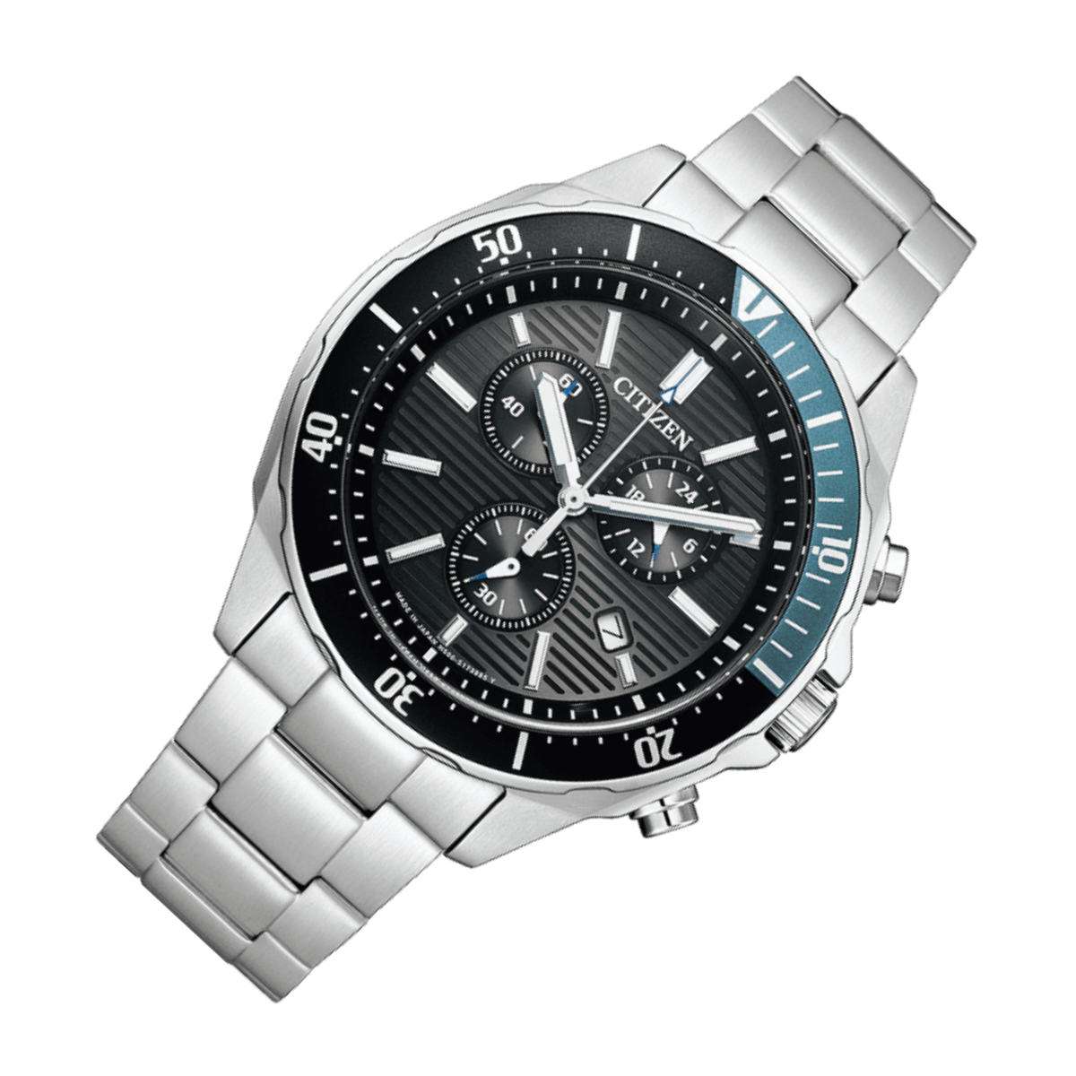 Citizen Collection AT2497-54E AT2497 Wena 3 Equipped Eco-Drive Chronograph Watch