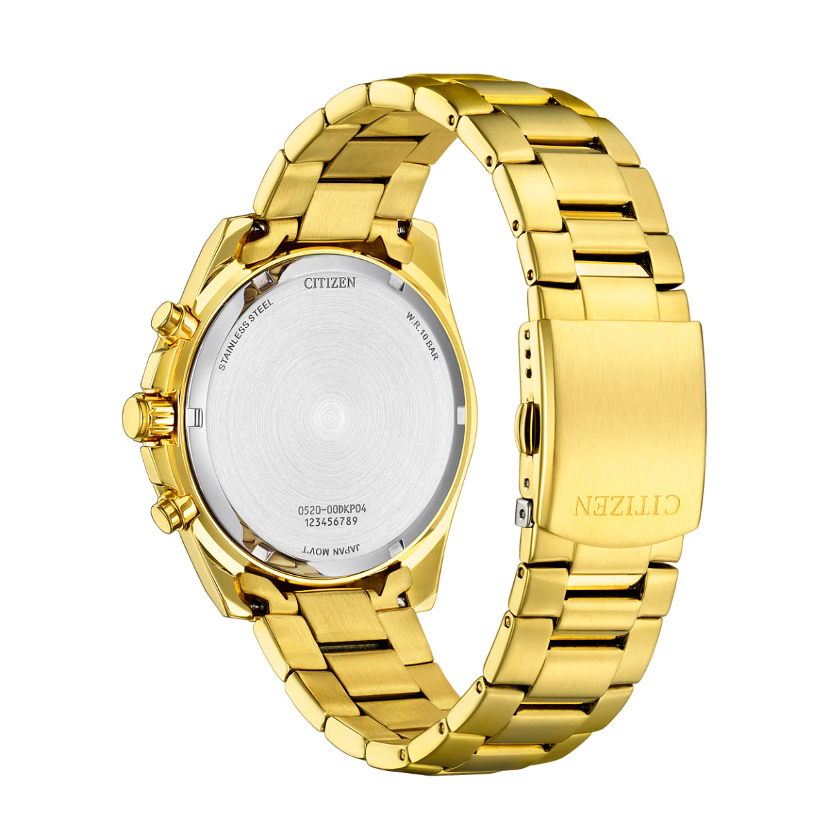 Citizen AN8232-53A Quartz Chronograph: Sporty White Dial Steel