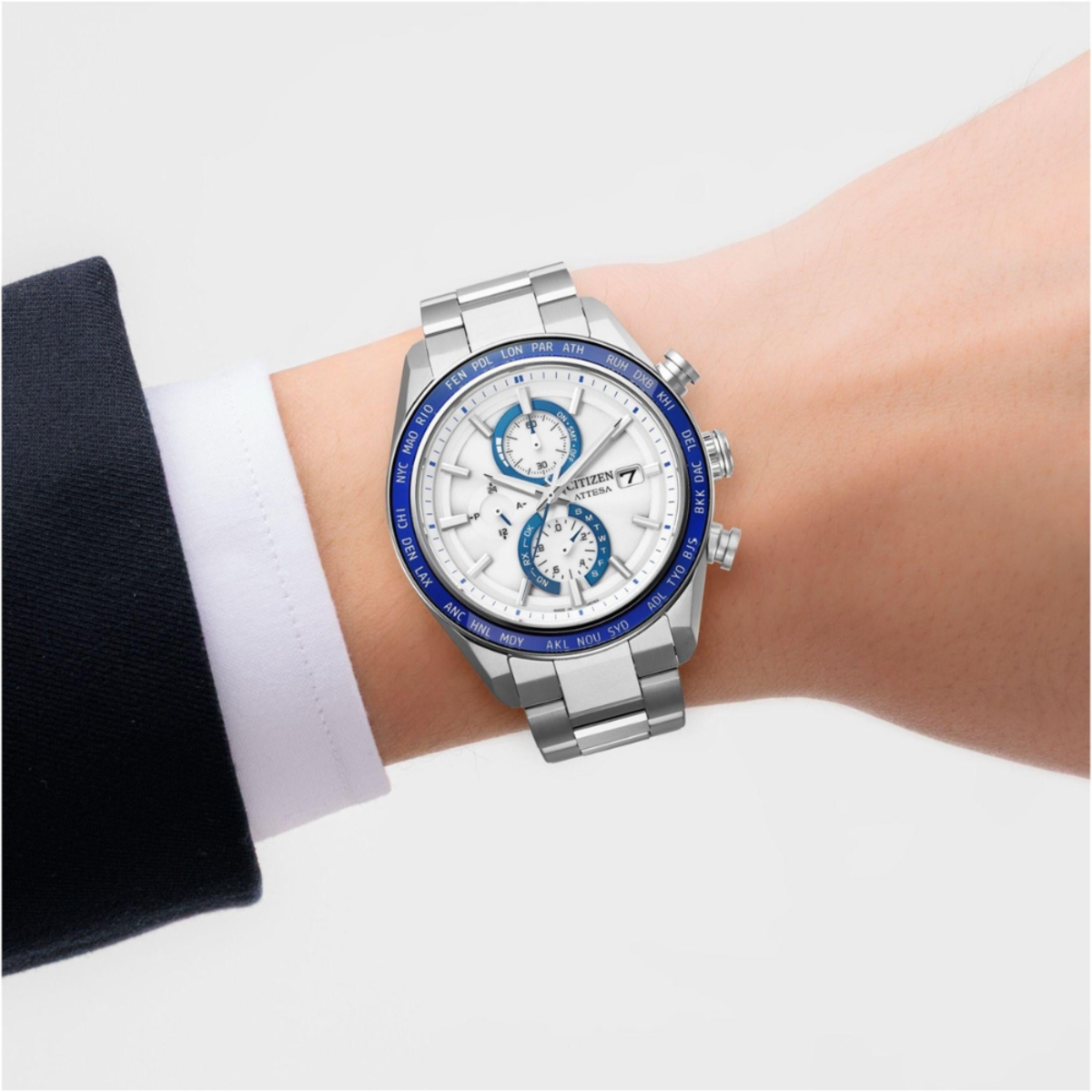 Citizen Attesa x Radio-Controlled Chronograph Men's Watch AT8296-53A