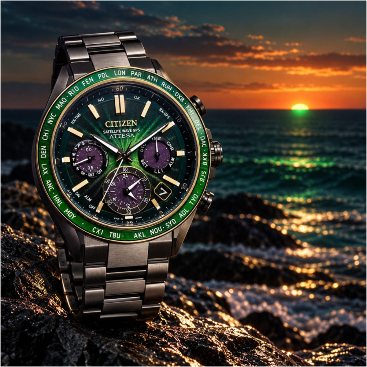 Citizen Attesa Satellite Wave GPS 50th Anniversary Super Titanium Limited Edition Watch CC4084-83Z