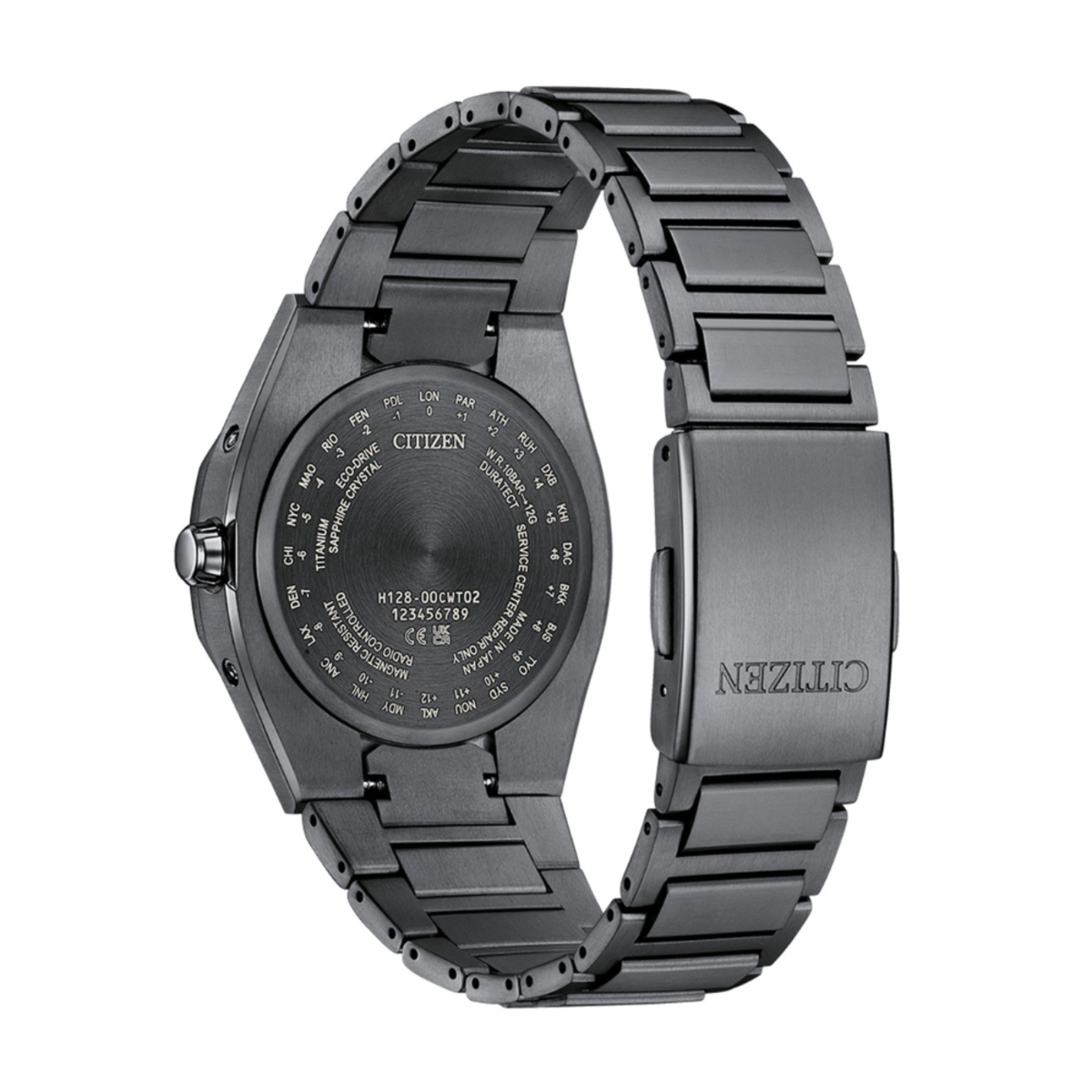 Citizen Attesa Black Titanium Deep Blue Dial Watch CB3045-61L