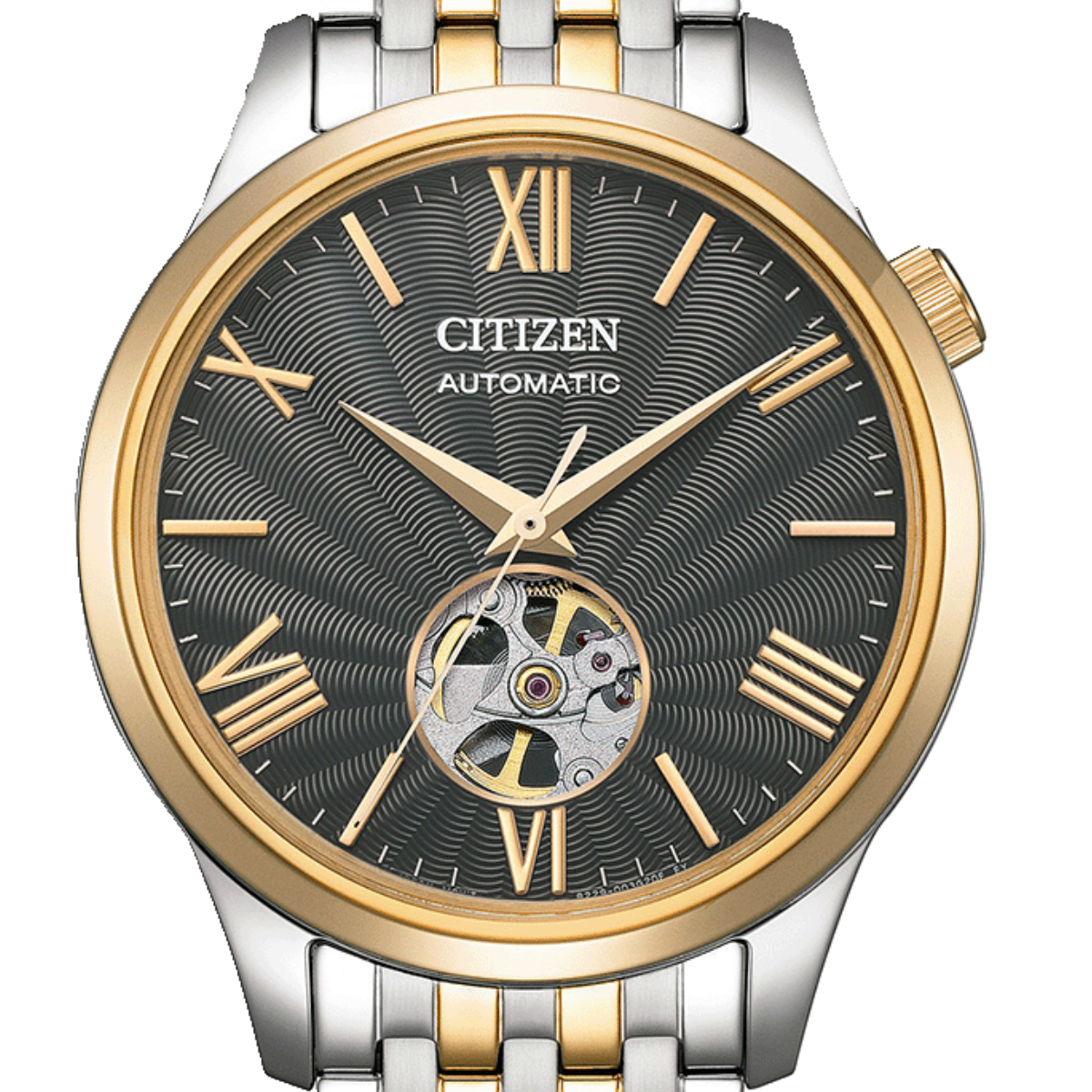 Citizen NH9136-88H Automatic Open Heart Black Dial