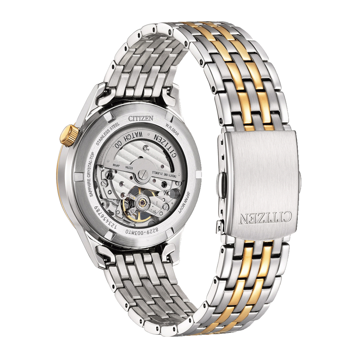 Citizen NH9136-88H Automatic Open Heart Black Dial