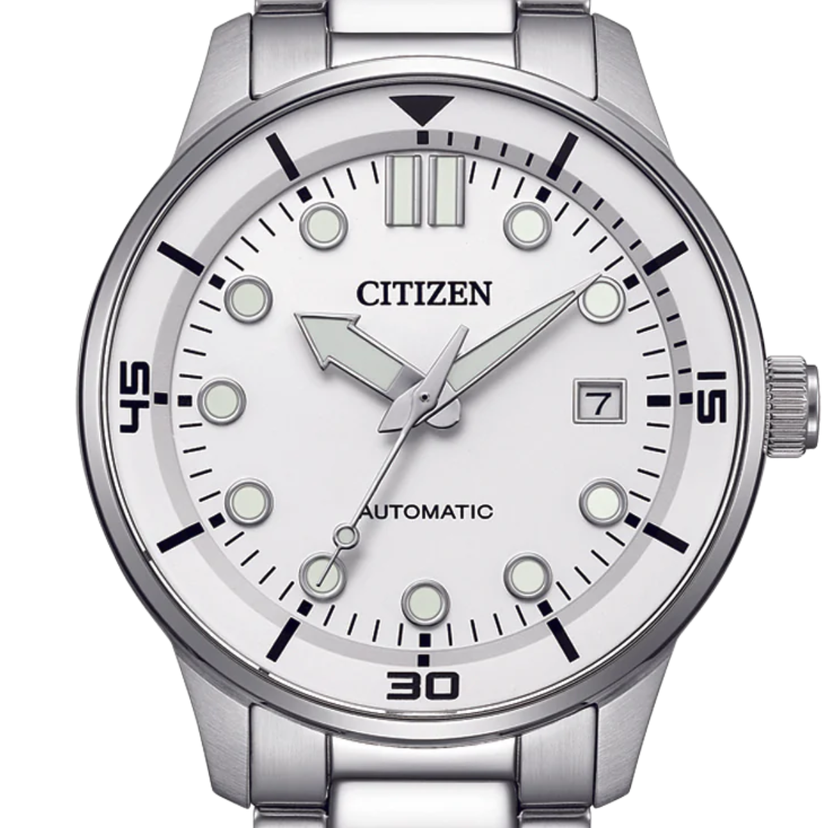 Citizen NJ0191-83A 40MM Automatic White Dial Watch