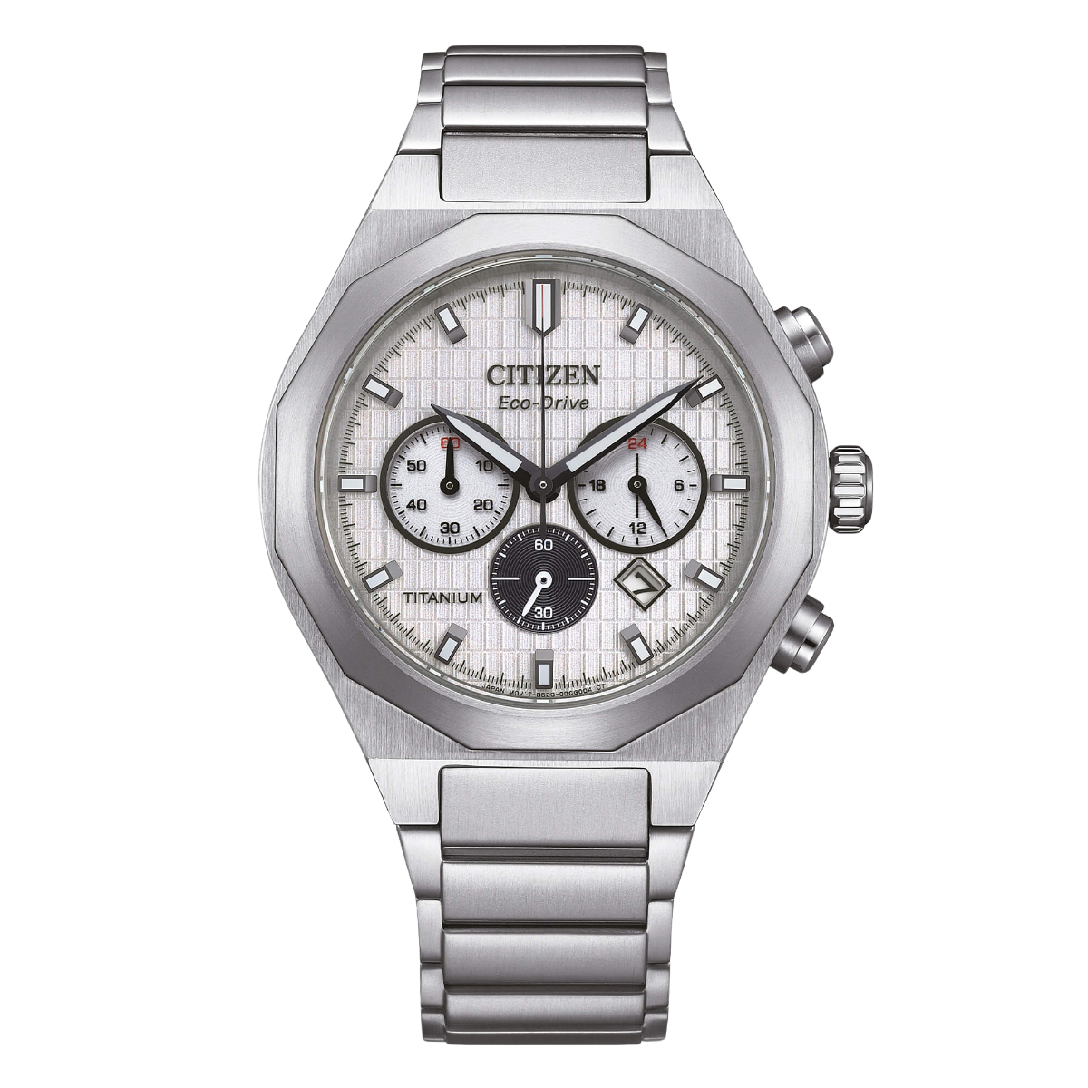 Citizen CA4690-51A CA4690 Zenshin Senkei Eco-Drive Super Titanium White Dial Watch