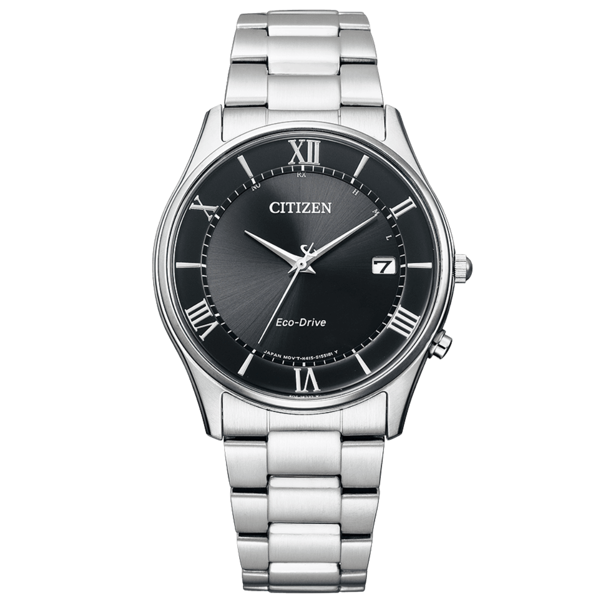 Citizen Collection AS1060-54E AS1060 AS1060-54 Eco-Drive Black Dial Dress Watch