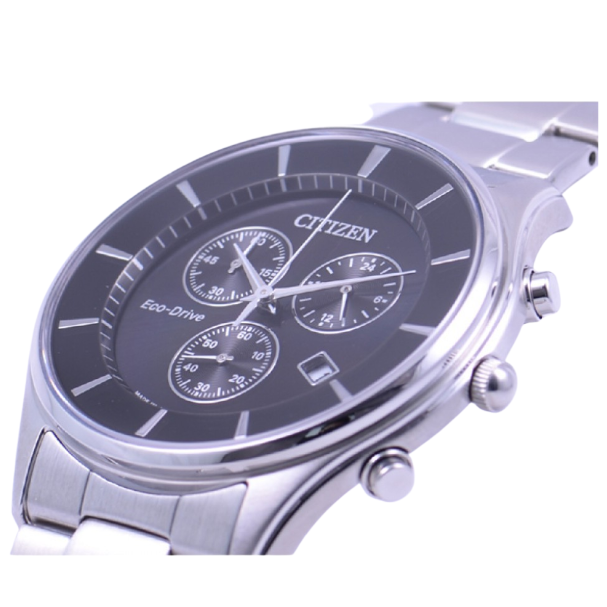 Citizen Collection AT2360-59E AT2360-59 AT2360 Eco-Drive Black Dial Chronograph Watch