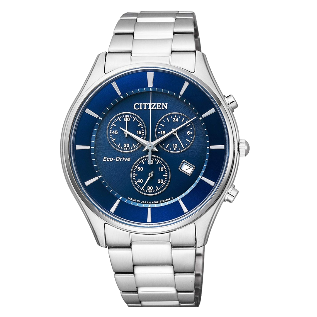 Citizen Collection AT2360-59L AT2360 AT2360-59 Eco-Drive Blue Dial Chronograph Watch