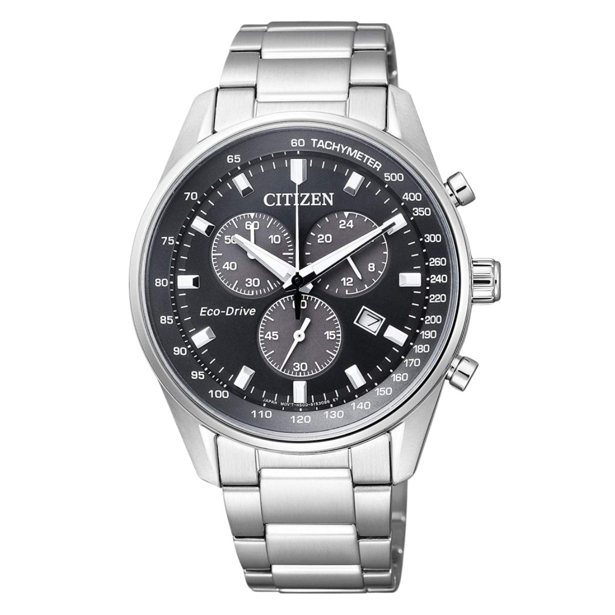 Citizen Collection AT2390-58E AT2390 AT2390-58 Eco-Drive Black Dial Chronograph Watch