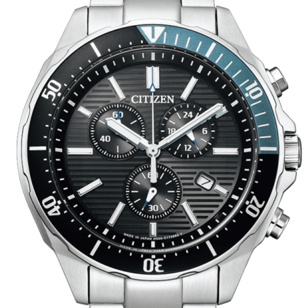Citizen Collection AT2497-54E AT2497 Wena 3 Equipped Eco-Drive Chronograph Watch