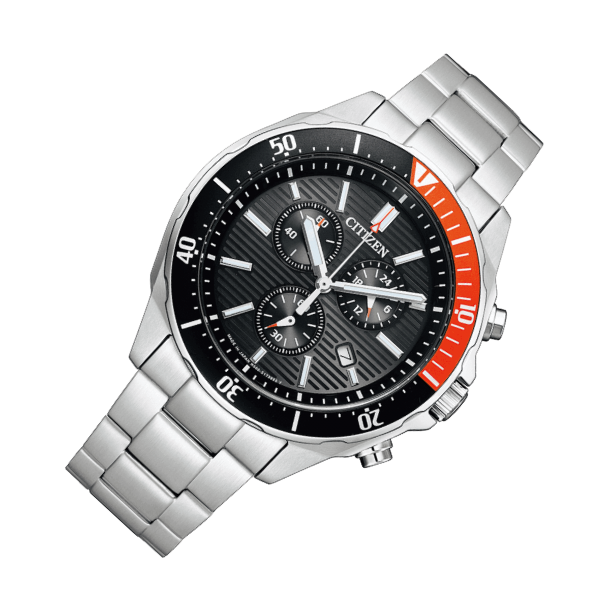 Citizen Collection AT2498-51E AT2498 Wena 3 Equipped Eco-Drive Chronograph Watch