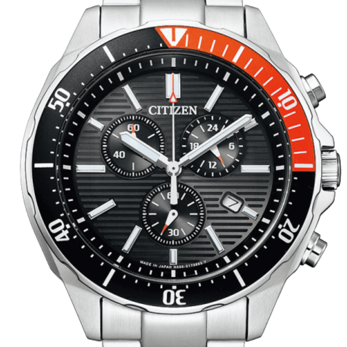 Citizen Collection AT2498-51E AT2498 Wena 3 Equipped Eco-Drive Chronograph Watch