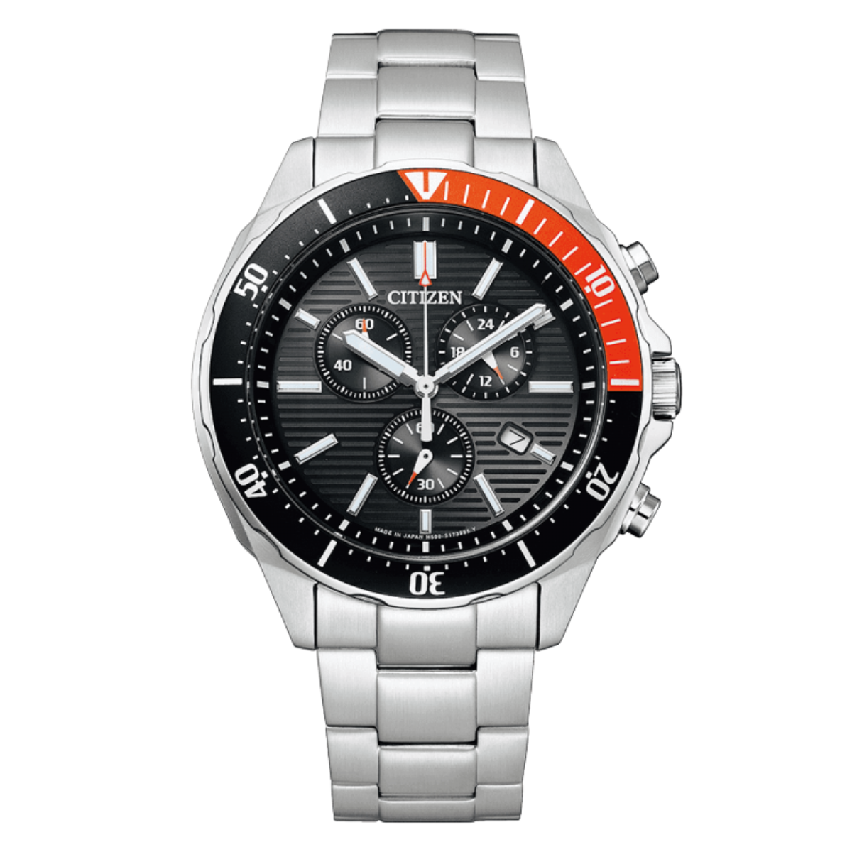 Citizen Collection AT2498-51E AT2498 Wena 3 Equipped Eco-Drive Chronograph Watch