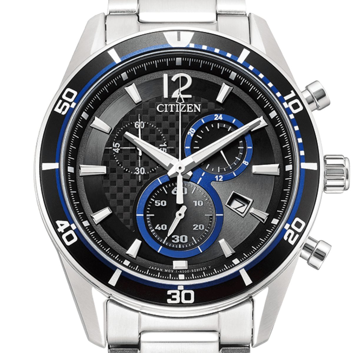 Citizen VO10-6741F Collection Alterna Eco-Drive Chronograph Black Dial Mens Watch
