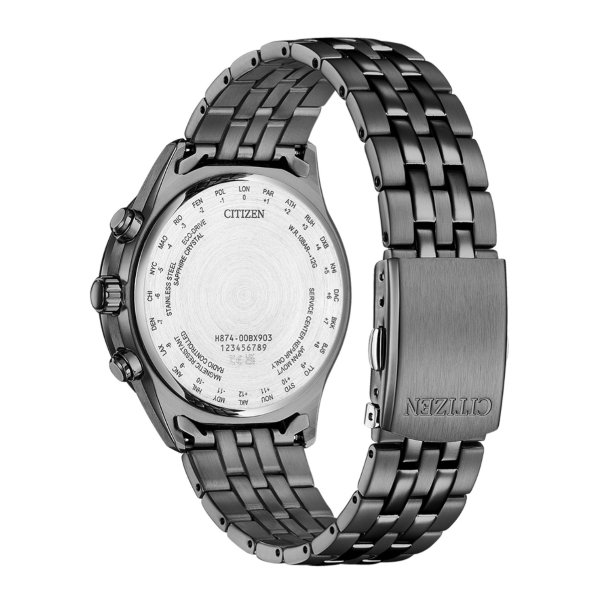 Citizen Eco-Drive x Radio-Controlled | BY1037-51H Moon Phase Grey Dial