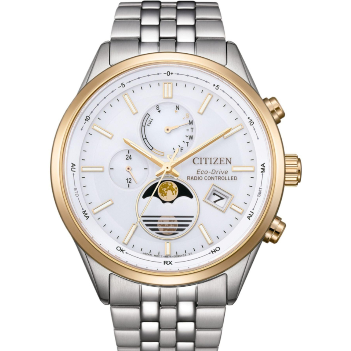 Citizen Eco-Drive Radio-Controlled Moon Phase Men's Watch BY1034-59A