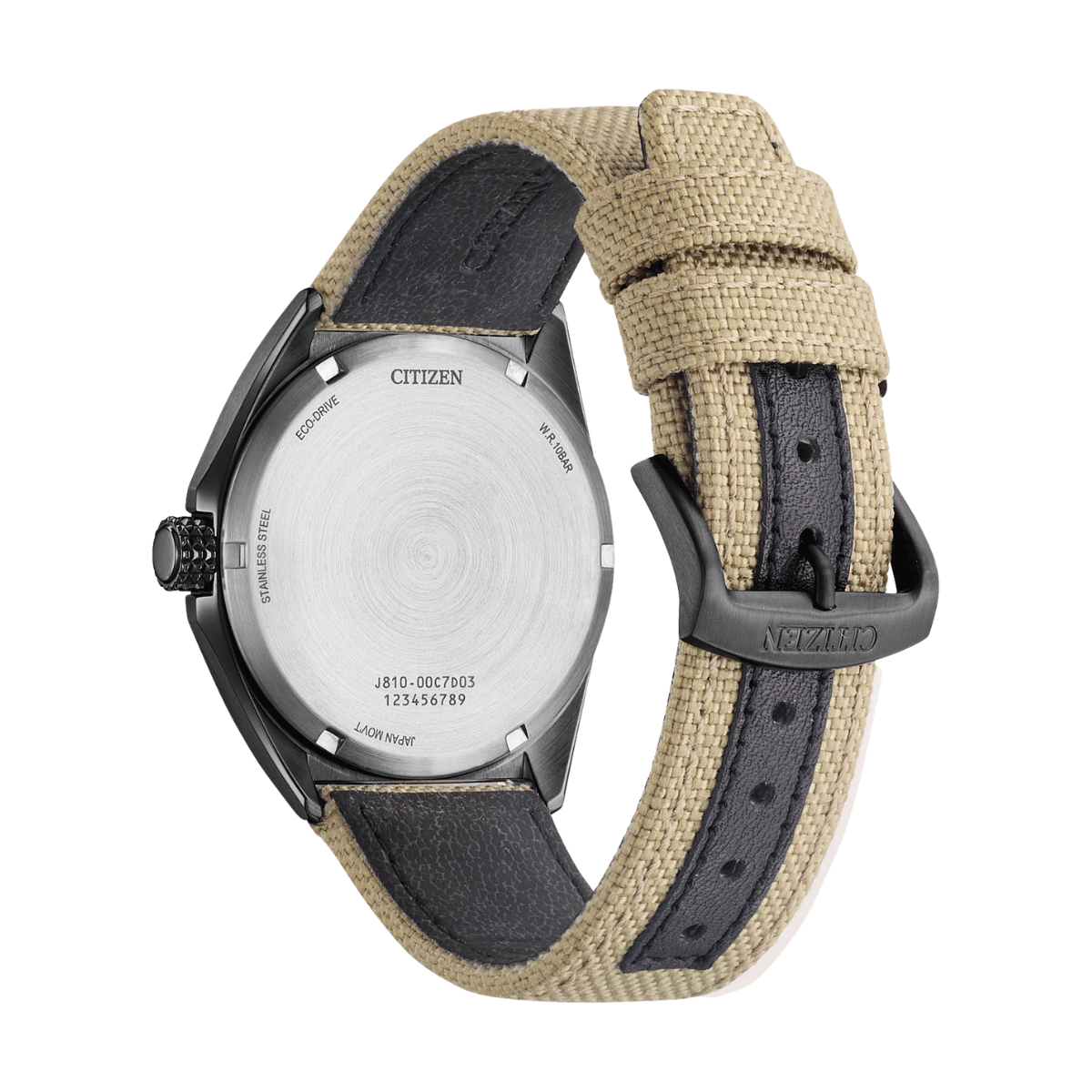 Citizen AW1575-08E Eco-Drive Sports: Black Dial Green Nylon