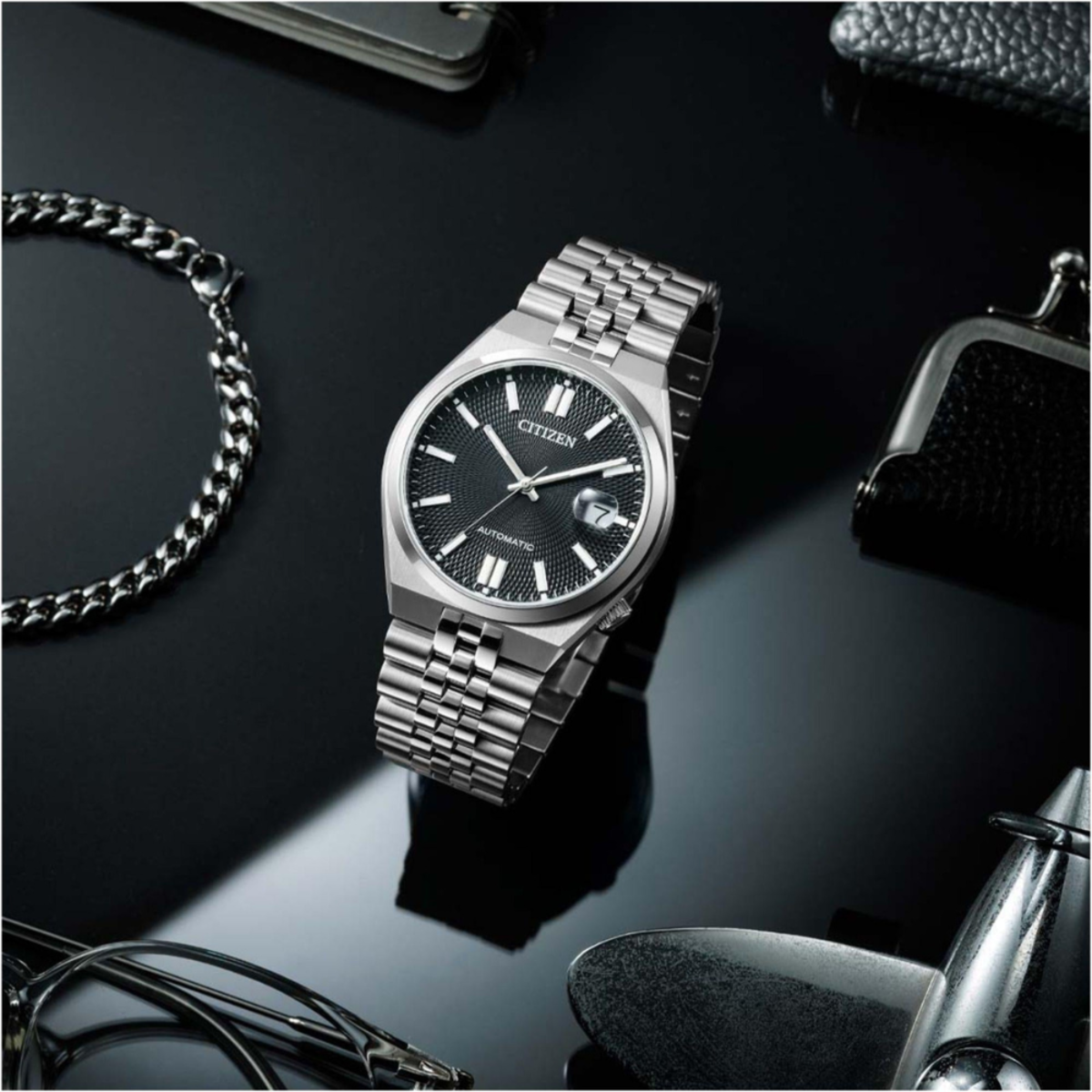 Citizen Mini Tsuyosa 60 Black Dial Watch NK0030-51E