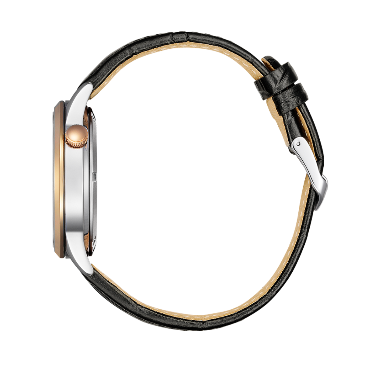 Citizen NH9136-02L Automatic Open Heart Blue Dial Leather