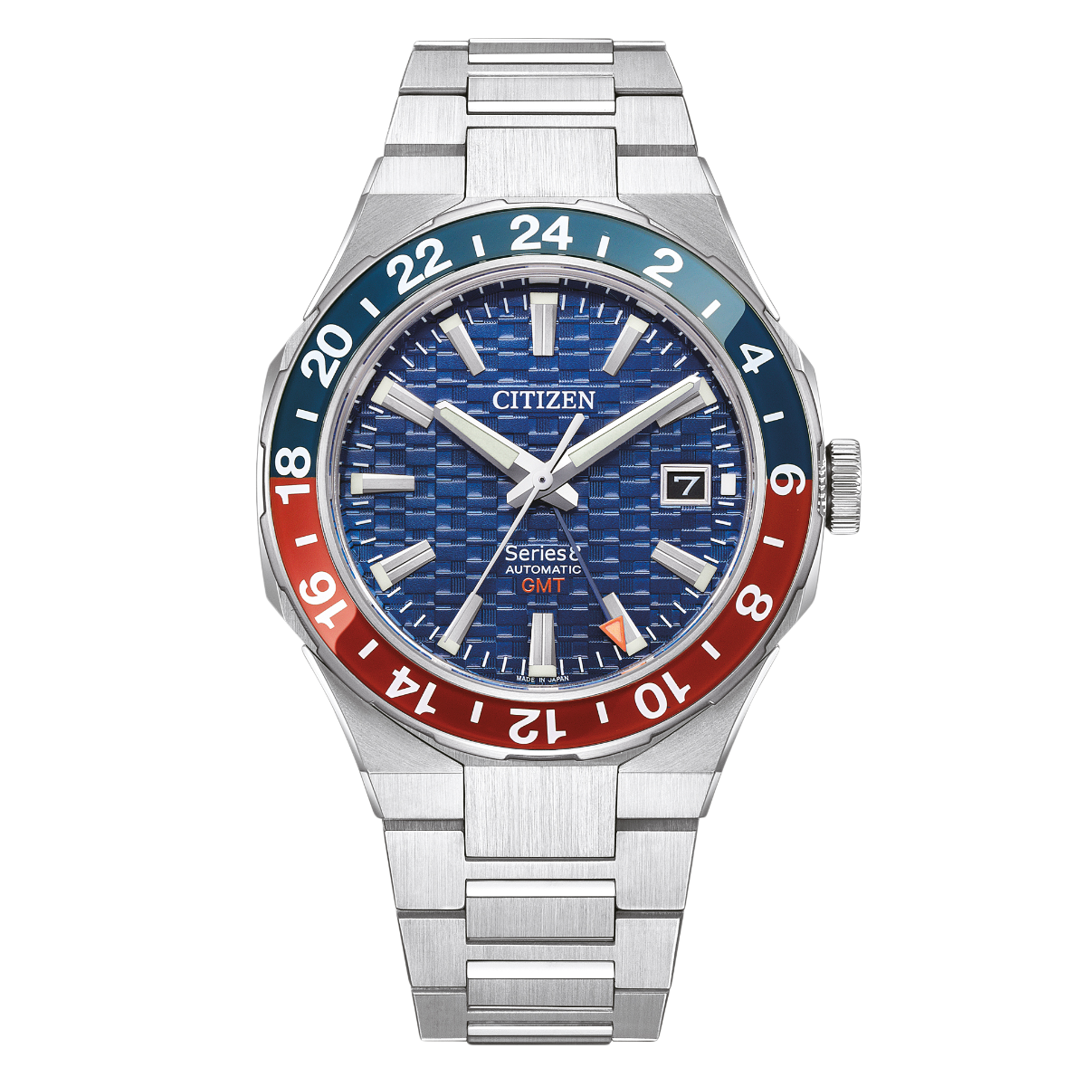 Citizen NB6030-59L NB6030 Series8 880 GMT Pepsi Automatic Navy Blue Dial Mens Watch