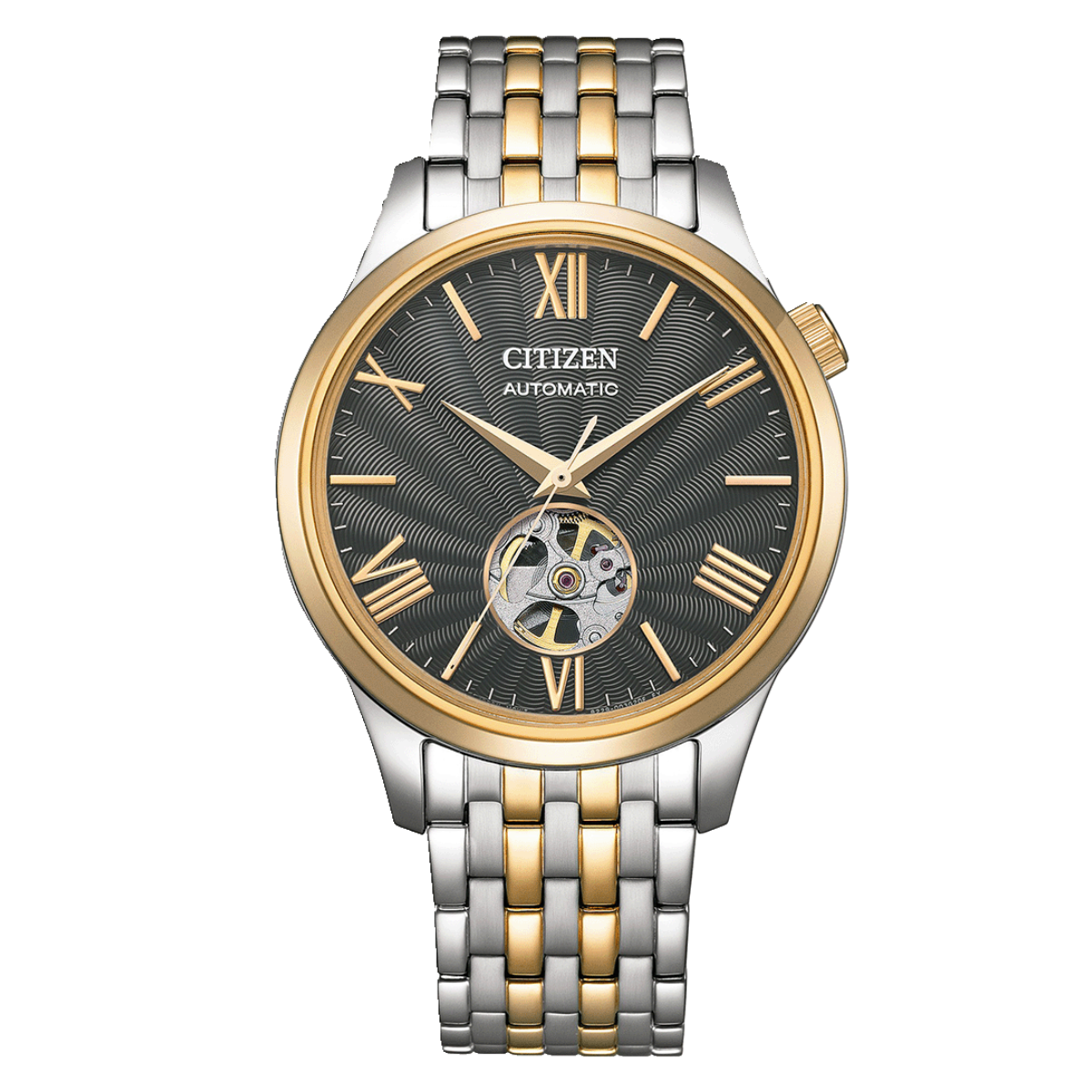 Citizen NH9136-88H Automatic Open Heart Black Dial