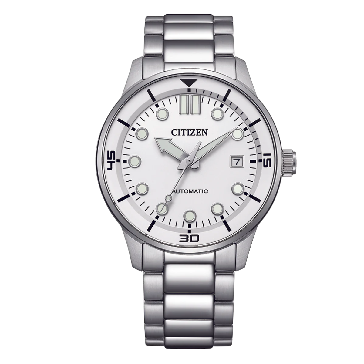 Citizen NJ0191-83A 40MM Automatic White Dial Watch