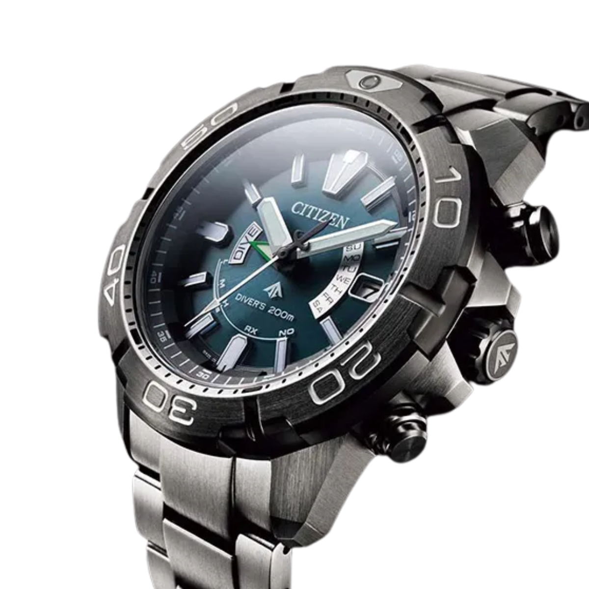 Citizen Promaster AS7145-69L AS7145 AS7145-69 Marine Eco-Drive Blue Dial Titanium Watch