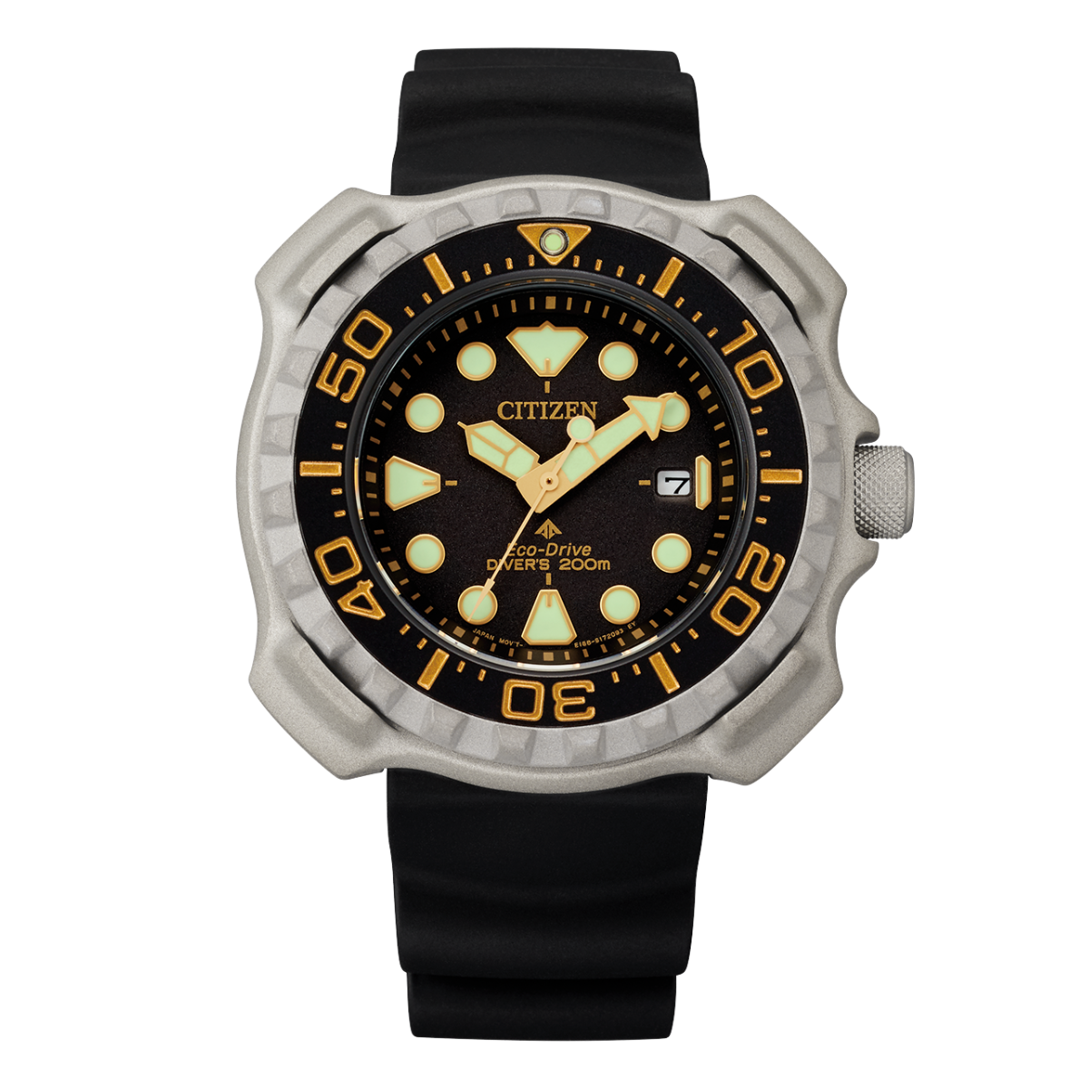 Citizen Promaster BN0220-16E BN0220 Eco-Drive Diver Black Dial Rubber Mens Watch