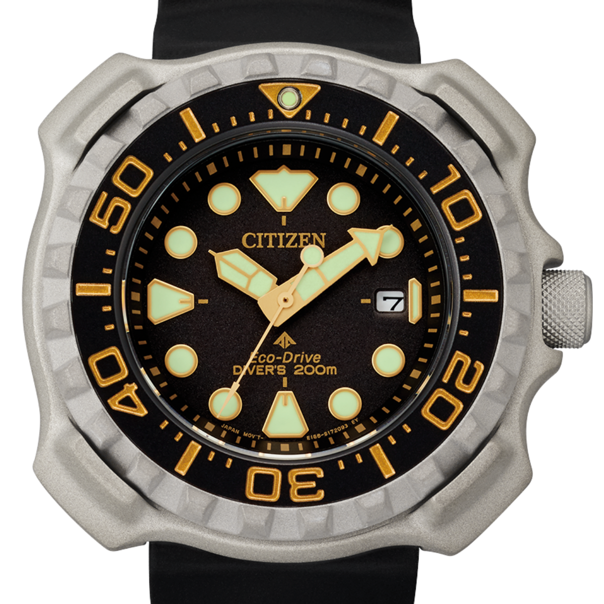 Citizen Promaster BN0220-16E BN0220 Eco-Drive Diver Black Dial Rubber Mens Watch