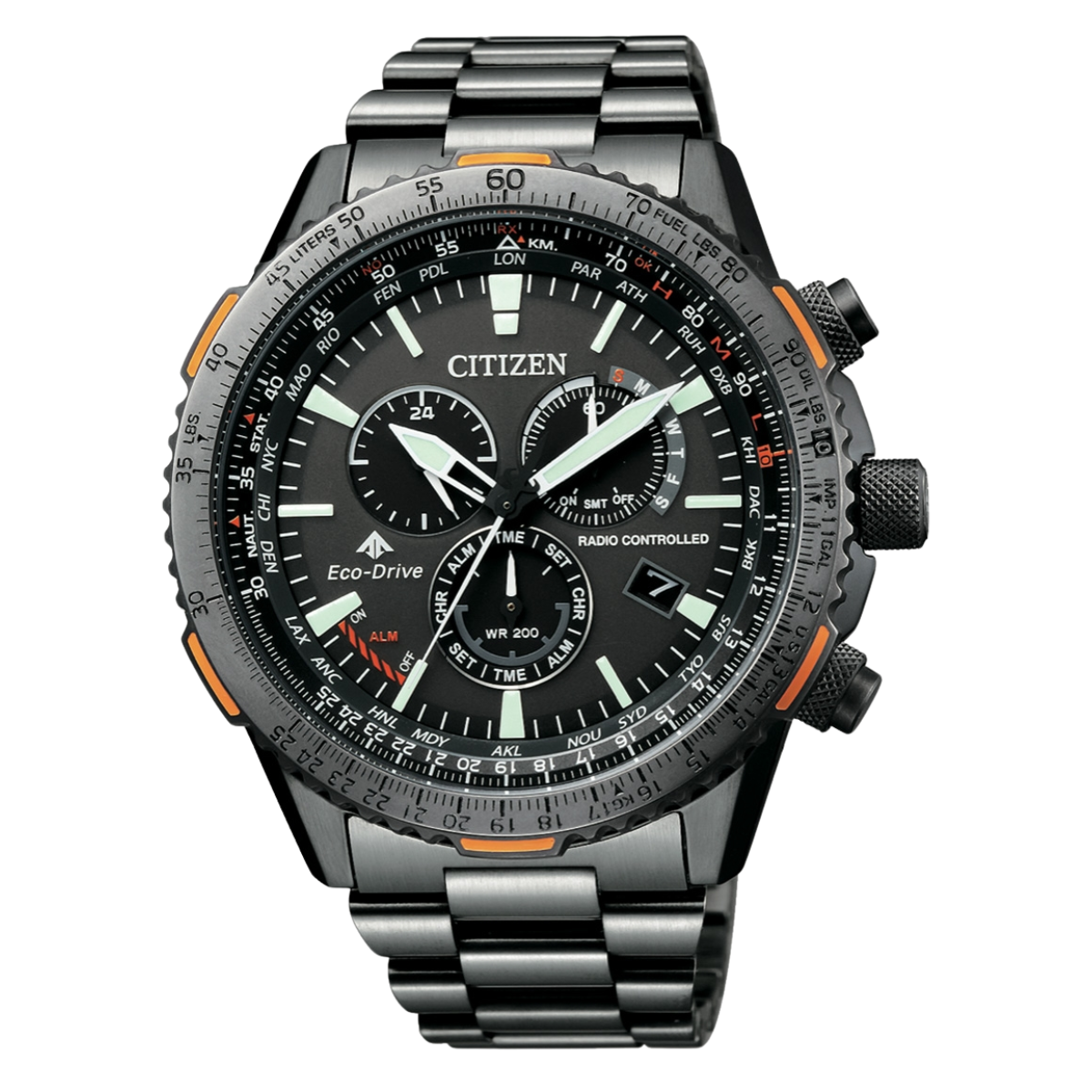 Citizen Promaster CB5007-51H CB5007 SKY Chronograph Black Dial Eco-Drive Mens Watch