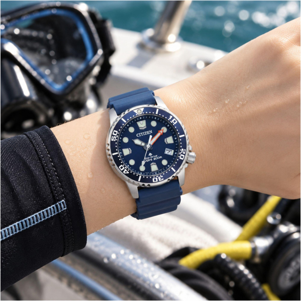 Citizen Promaster Eco-Drive Mini Marine Women's Watch EO2021-05L