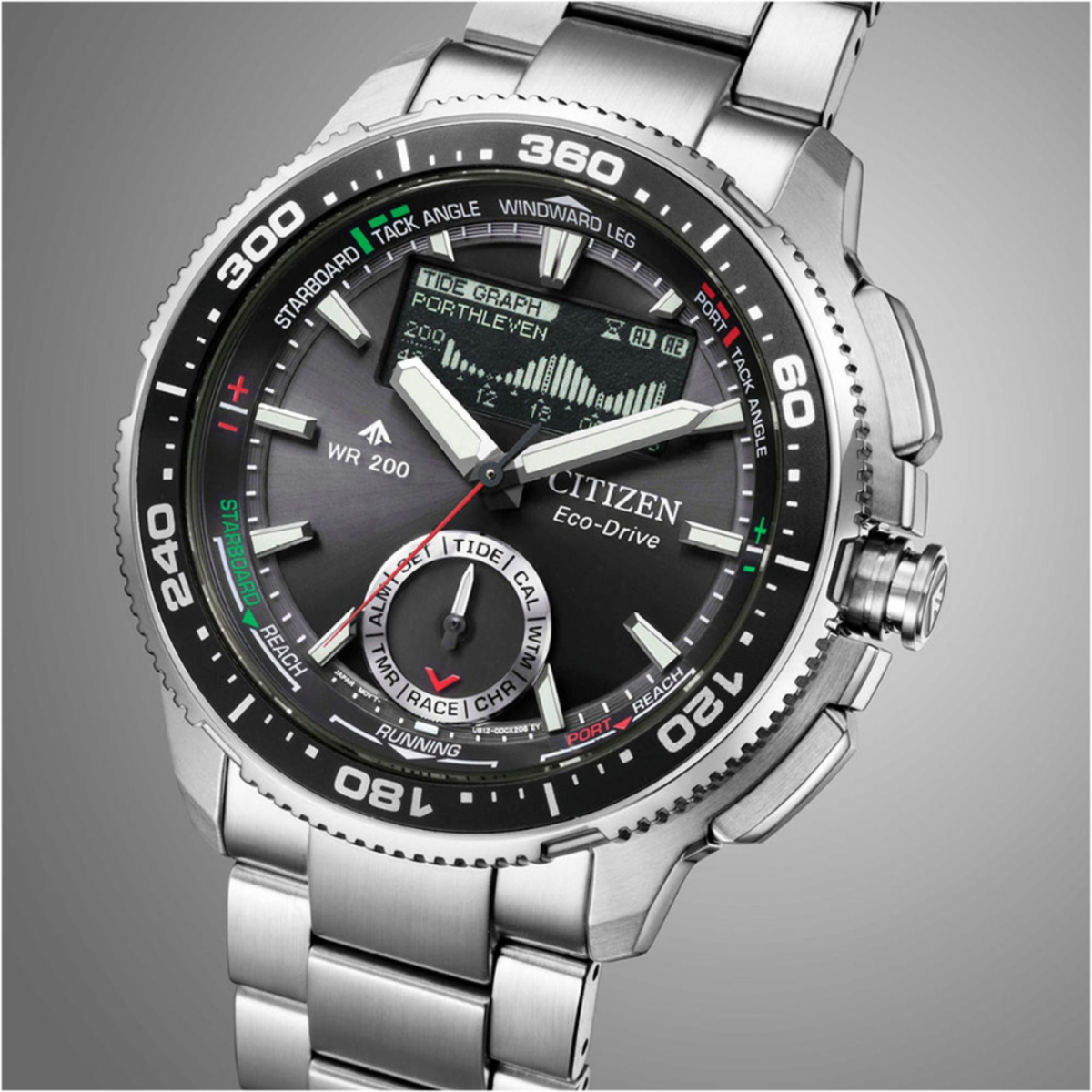Citizen Promaster Wave Tracker Eco-Drive Yachting Combination Watch JV3001-53E