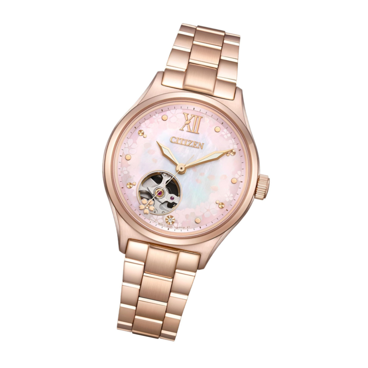 Citizen Automatic Sakura Limited Edition | PC1017-96W Open-Heart Dial