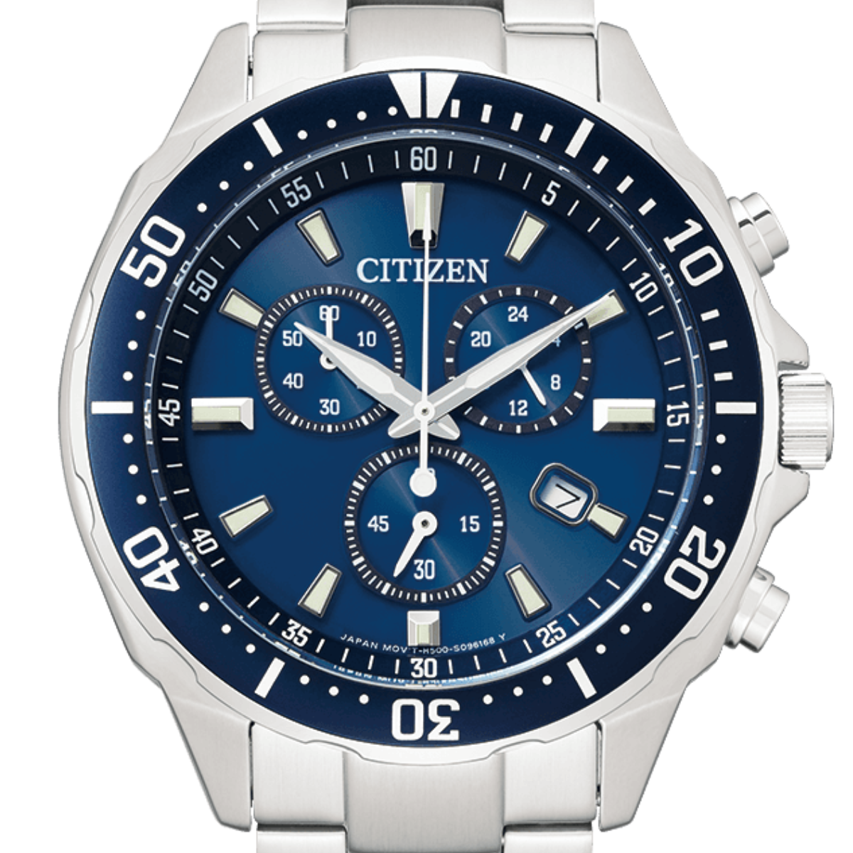 Citizen VO10-6772F Collection Alterna Eco-Drive Chronograph Blue Dial Mens Watch