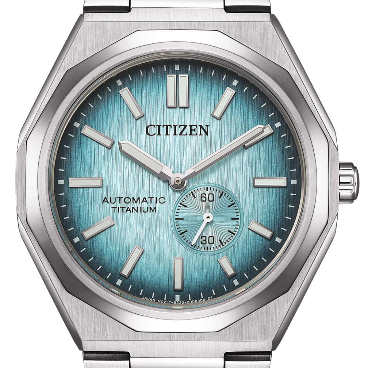 Citizen Zenshin 60 NK5020-58L Mechanical Super Titanium Light Blue Dial 40MM Watch