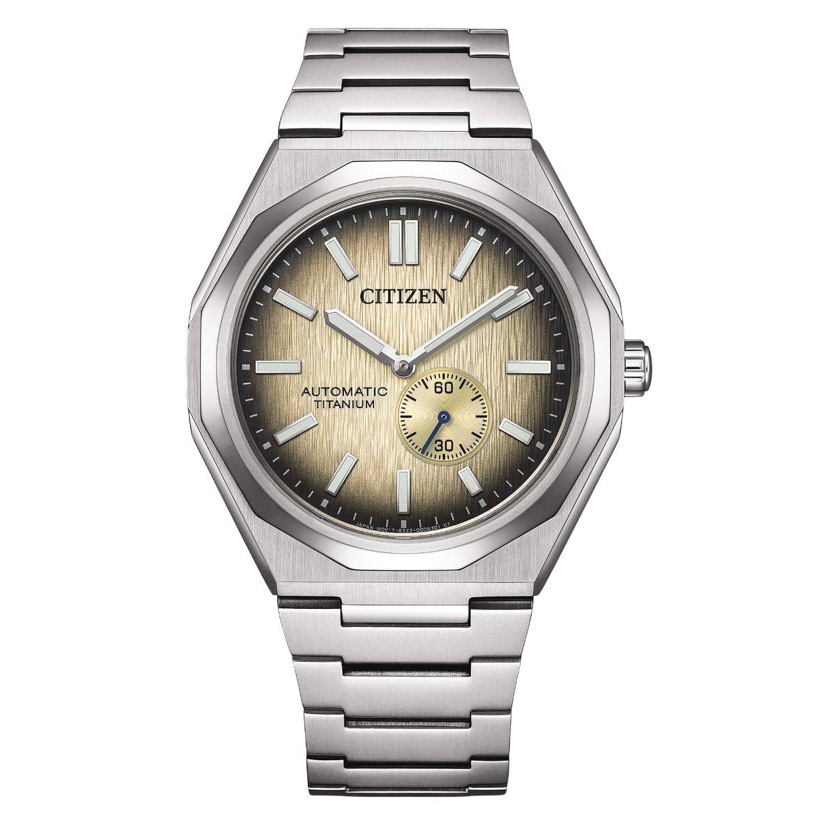 Citizen Zenshin 60 NK5020-58P Mechanical Super Titanium Ivory Dial 40MM Watch