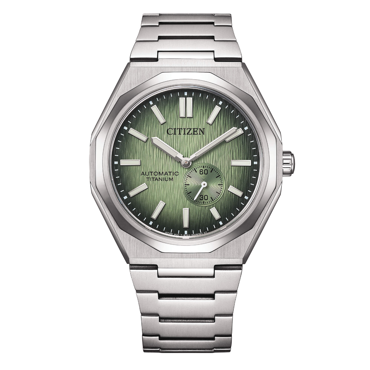 Citizen Zenshin 60 NK5020-58X Mechanical Super Titanium Green Dial 40MM Watch