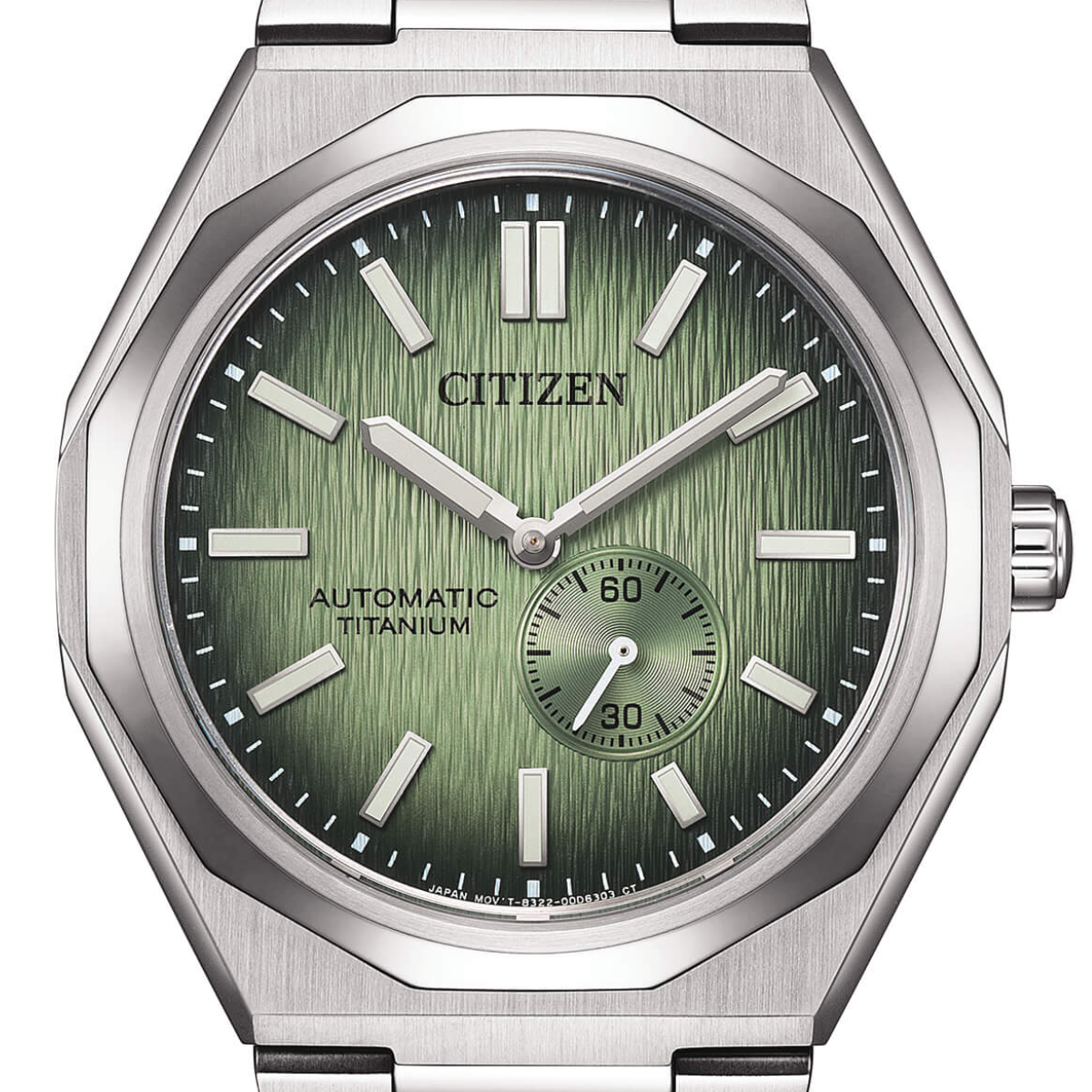 Citizen Zenshin 60 NK5020-58X Mechanical Super Titanium Green Dial 40MM Watch