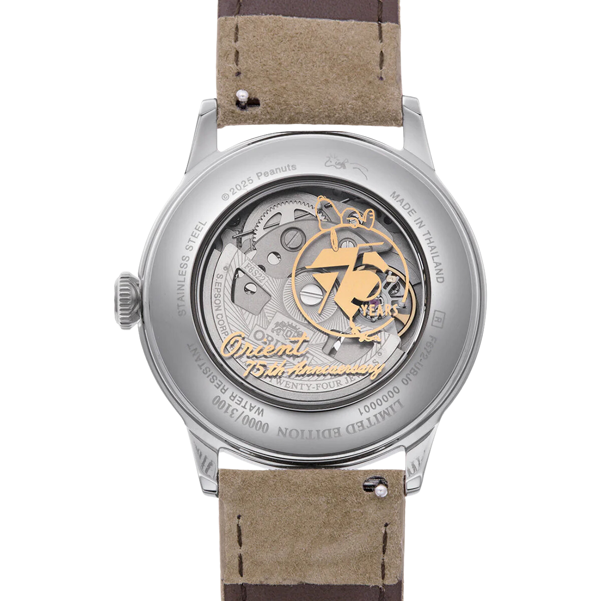 Orient RA-AC0M17G Bambino 38 x Peanuts 75th Anniversary Limited Edition Watch