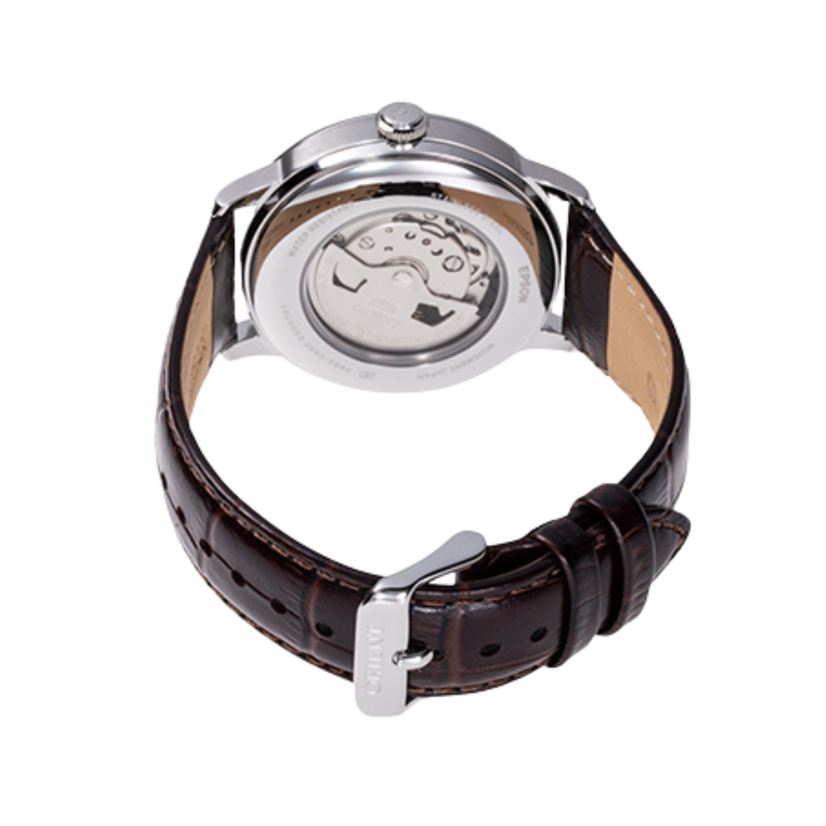 Orient Bambino RA-AK0804Y Sun and Moon Classic Automatic Leather Mens Watch