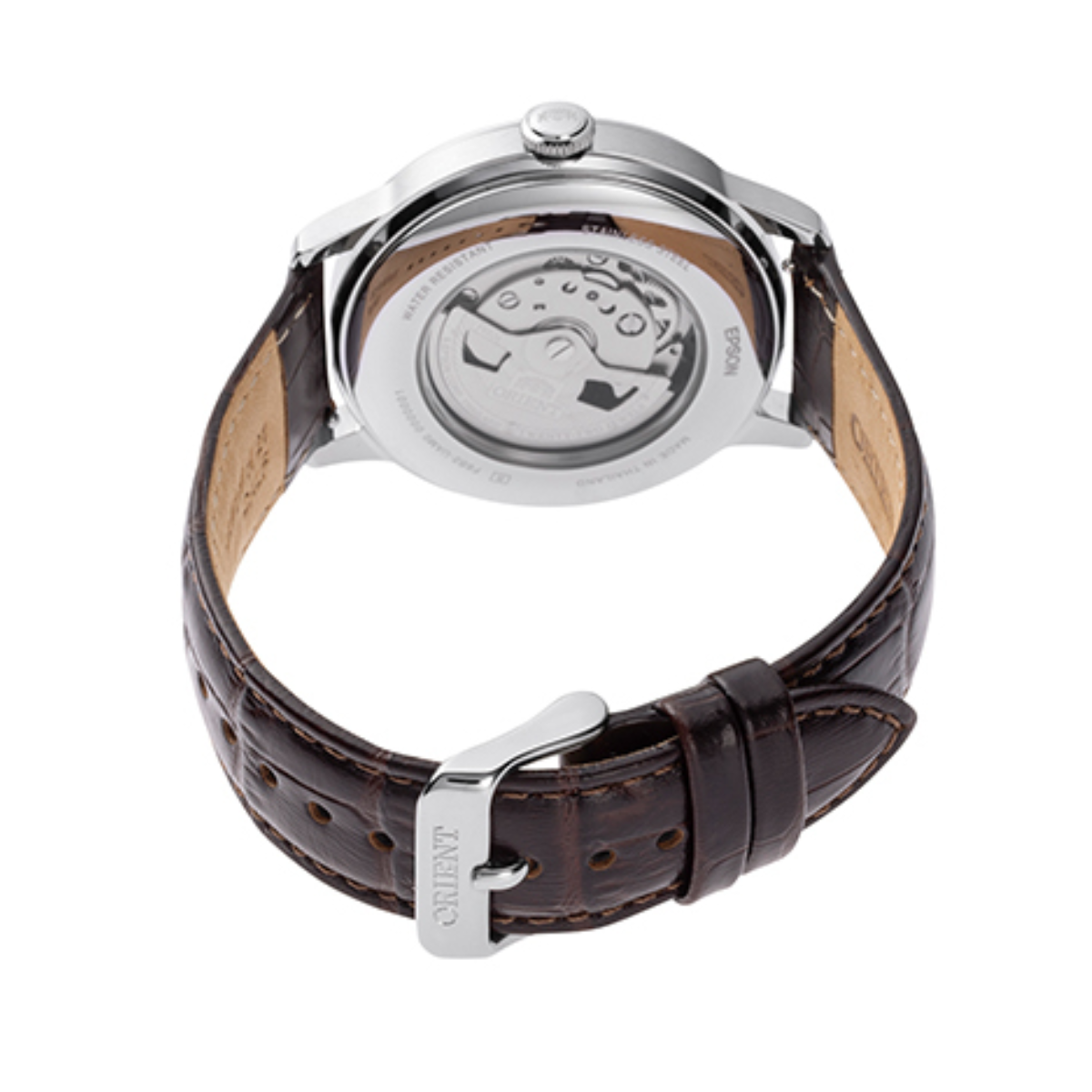 Orient RA-AK0807R Bambino Sun Moon Classic Automatic Mens Leather Watch