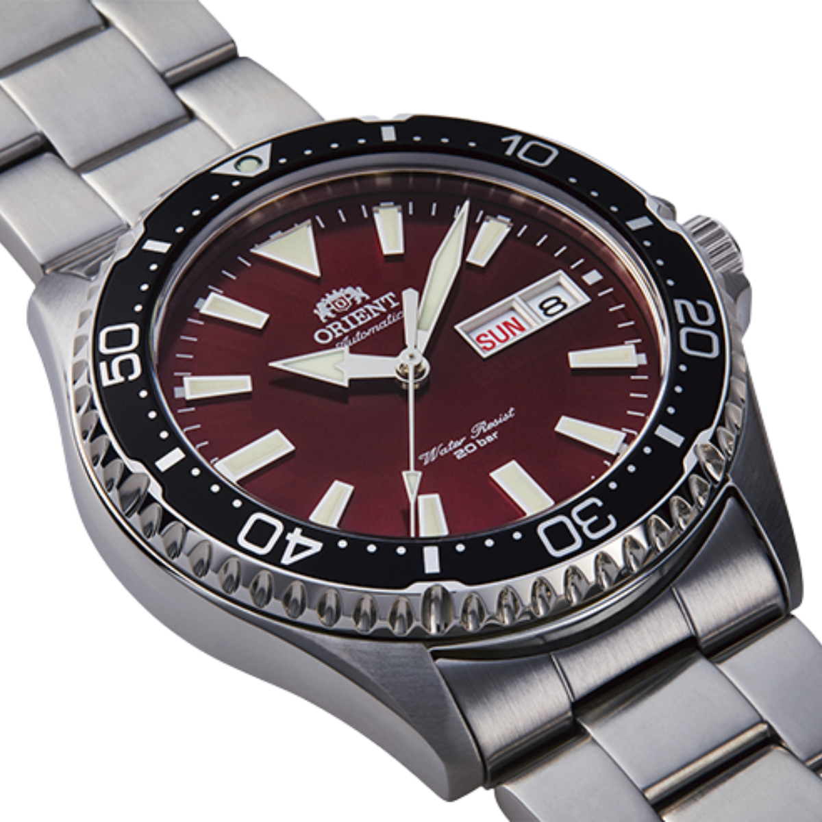 Orient Mako 3 Sports RN-AA0003R Automatic Red Dial Divers 200m JDM Mens Watch