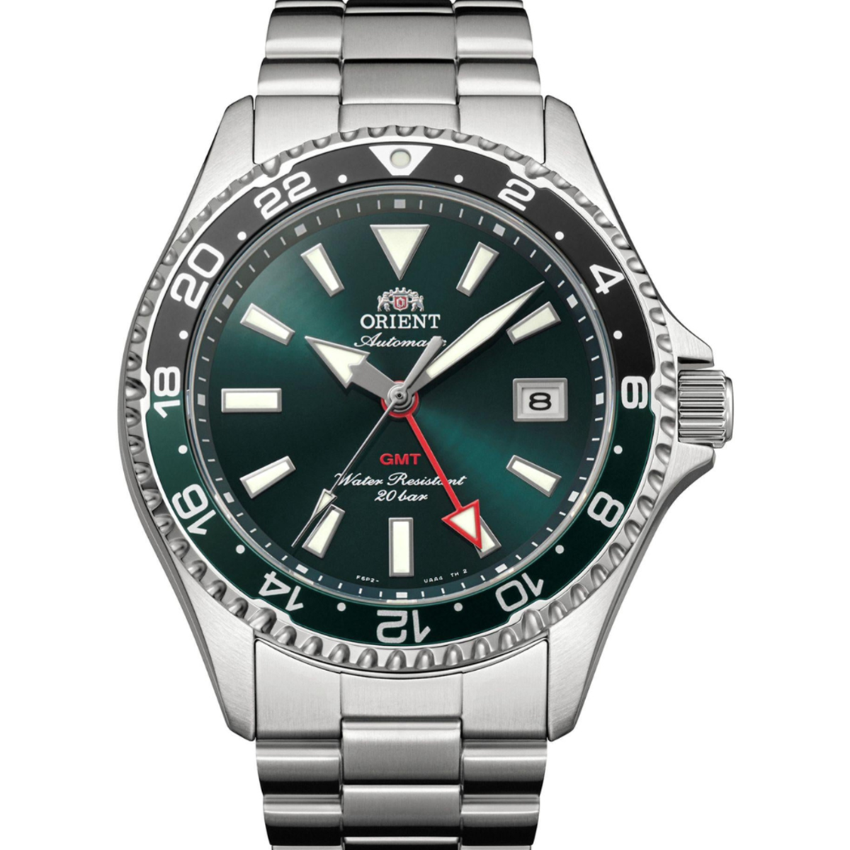 Orient Mako GMT Green Dial Automatic Watch RA-BC0002E