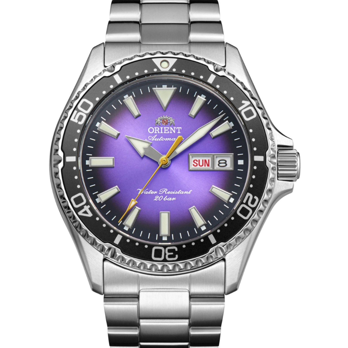 Orient Mako III Kamasu Purple Dial Automatic Diver Watch RA-AA0827V