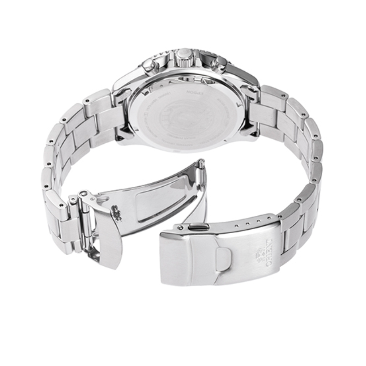 Orient Mako RA-TX0206L Solar Sky Blue Dial Chronograph Sports Mens Watch