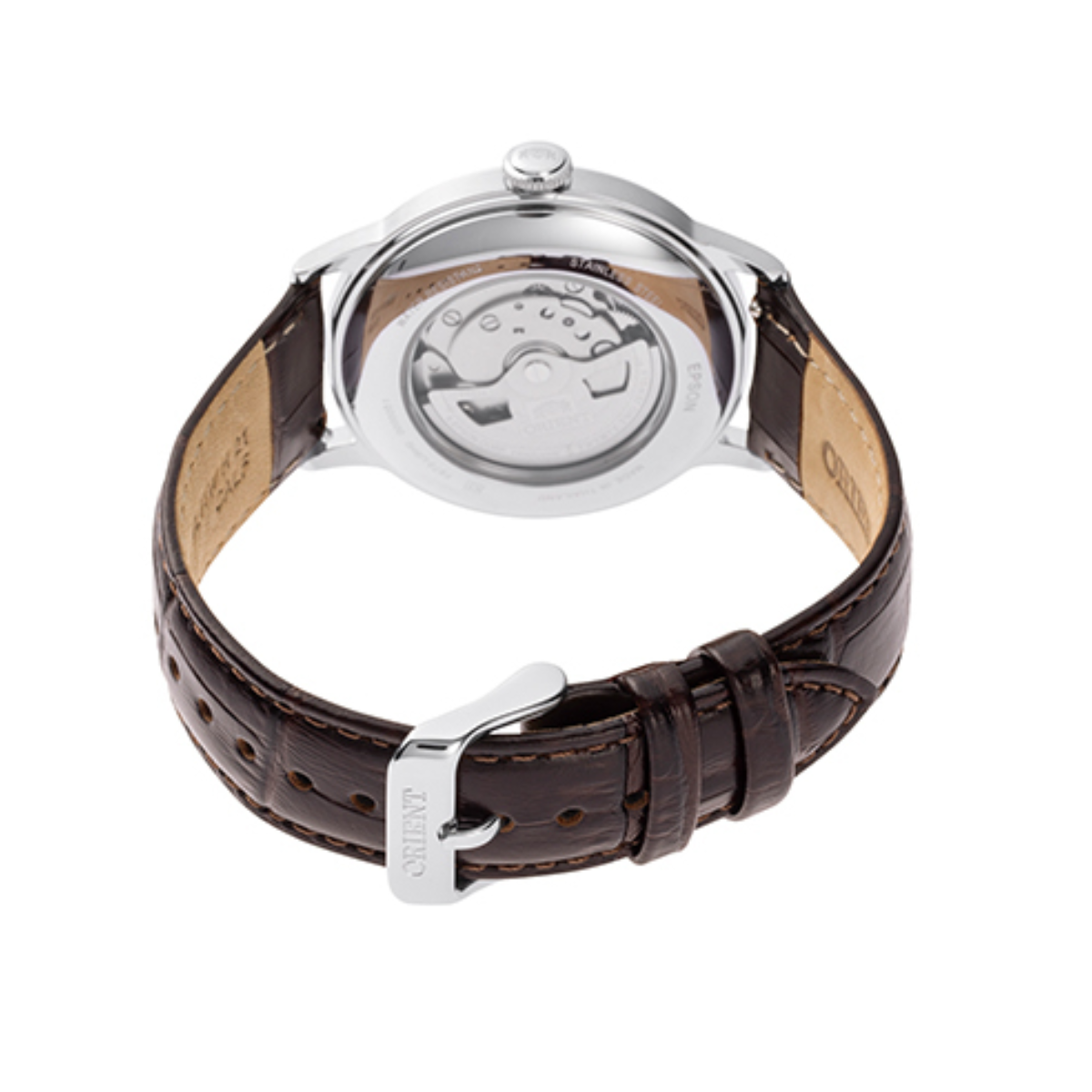 Orient RA-AC0023E Bambino Version 2 40.5mm Green Dial Leather Classic Watch