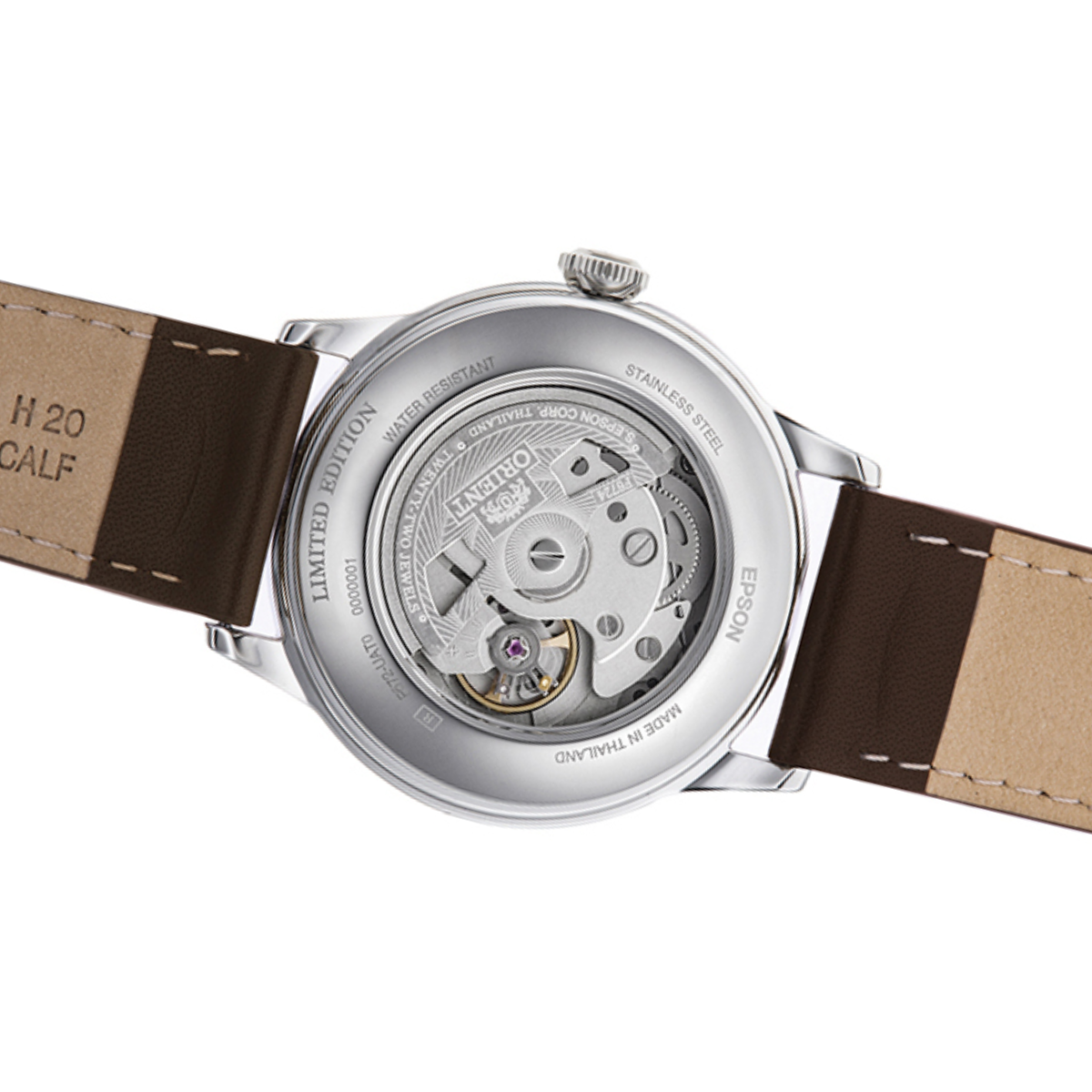 Orient RA-AC0M14L Bambino Limited Edition Light Blue Dial Mechanical Leather Watch