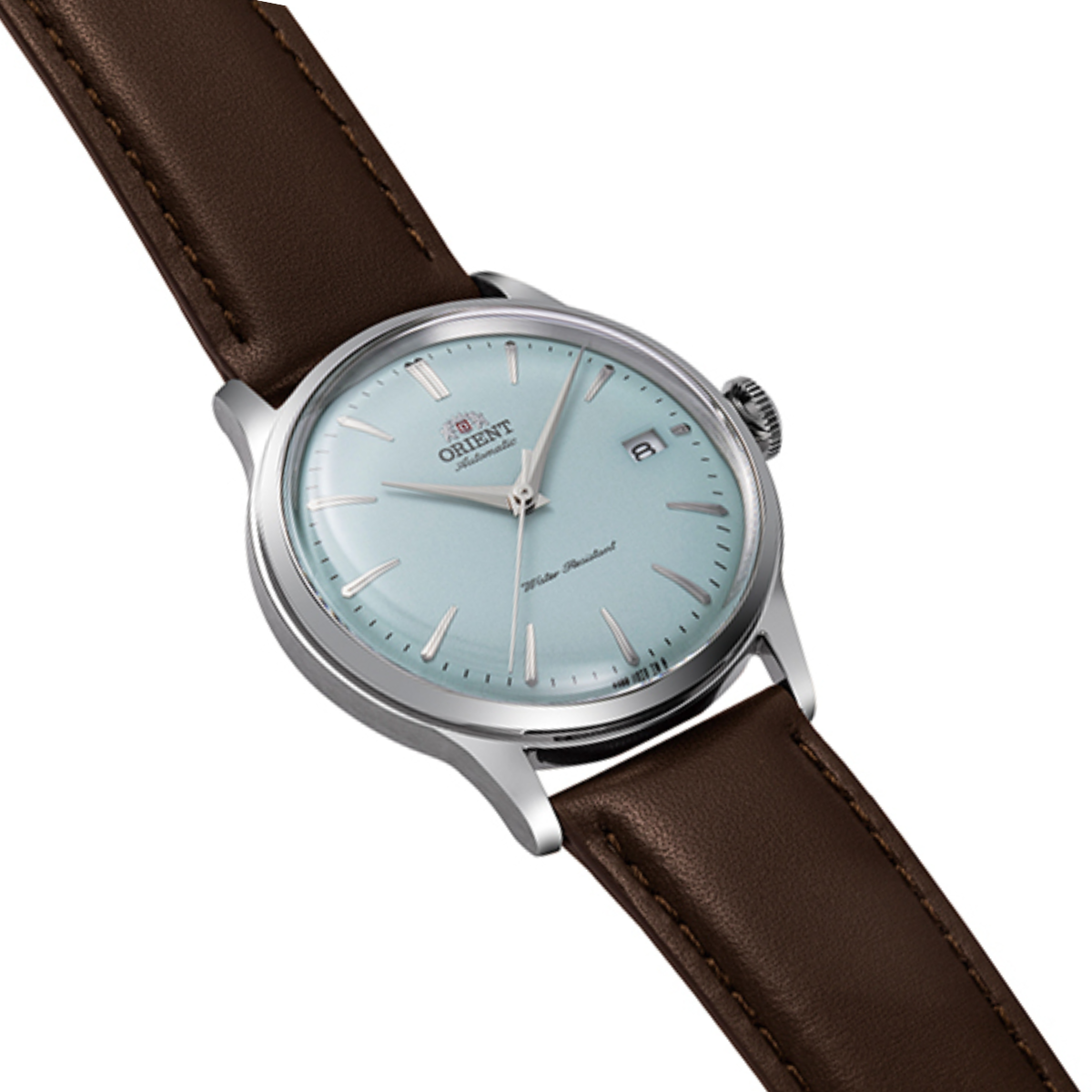 Orient RA-AC0M14L Bambino Limited Edition Light Blue Dial Mechanical Leather Watch