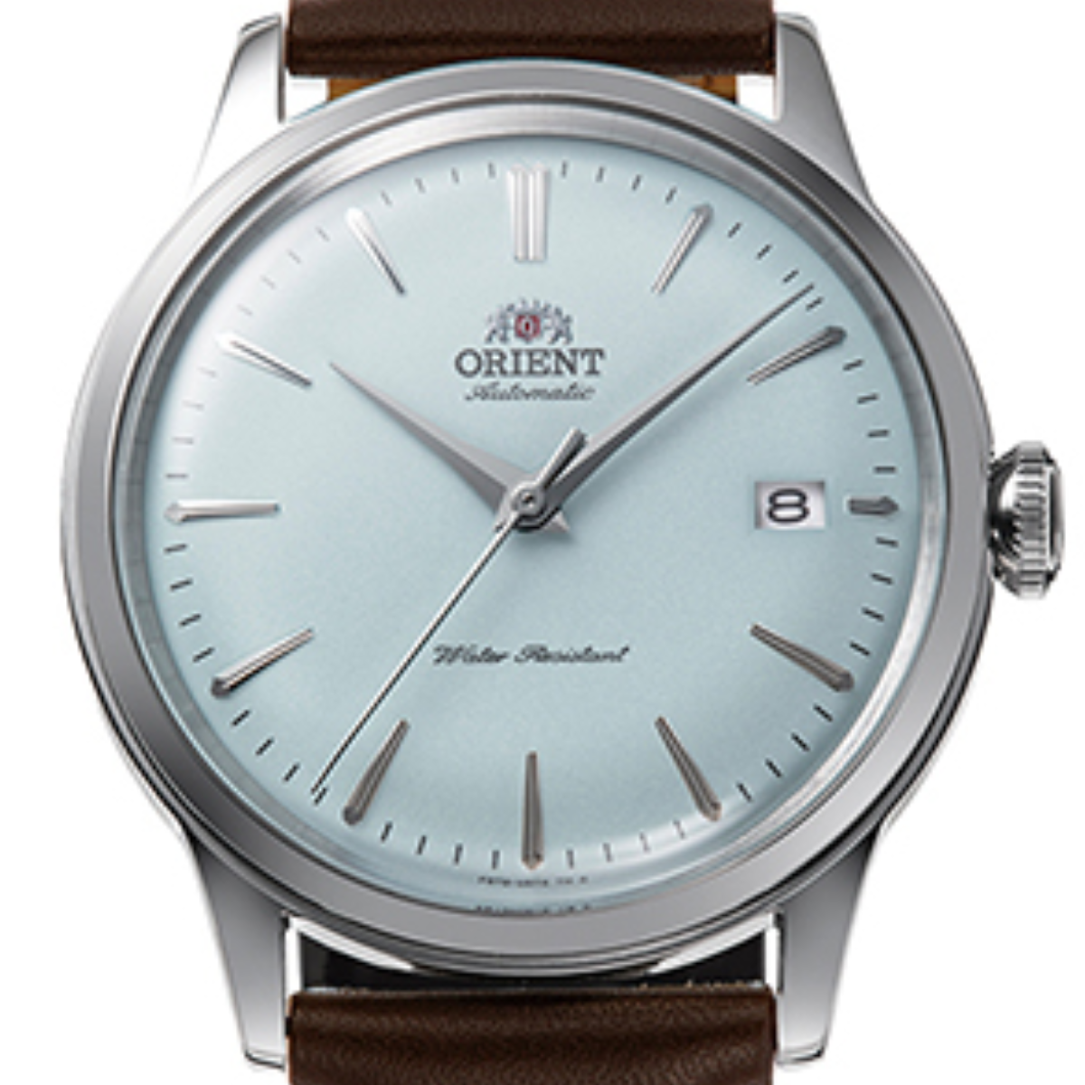 Orient RA-AC0M14L Bambino Limited Edition Light Blue Dial Mechanical Leather Watch