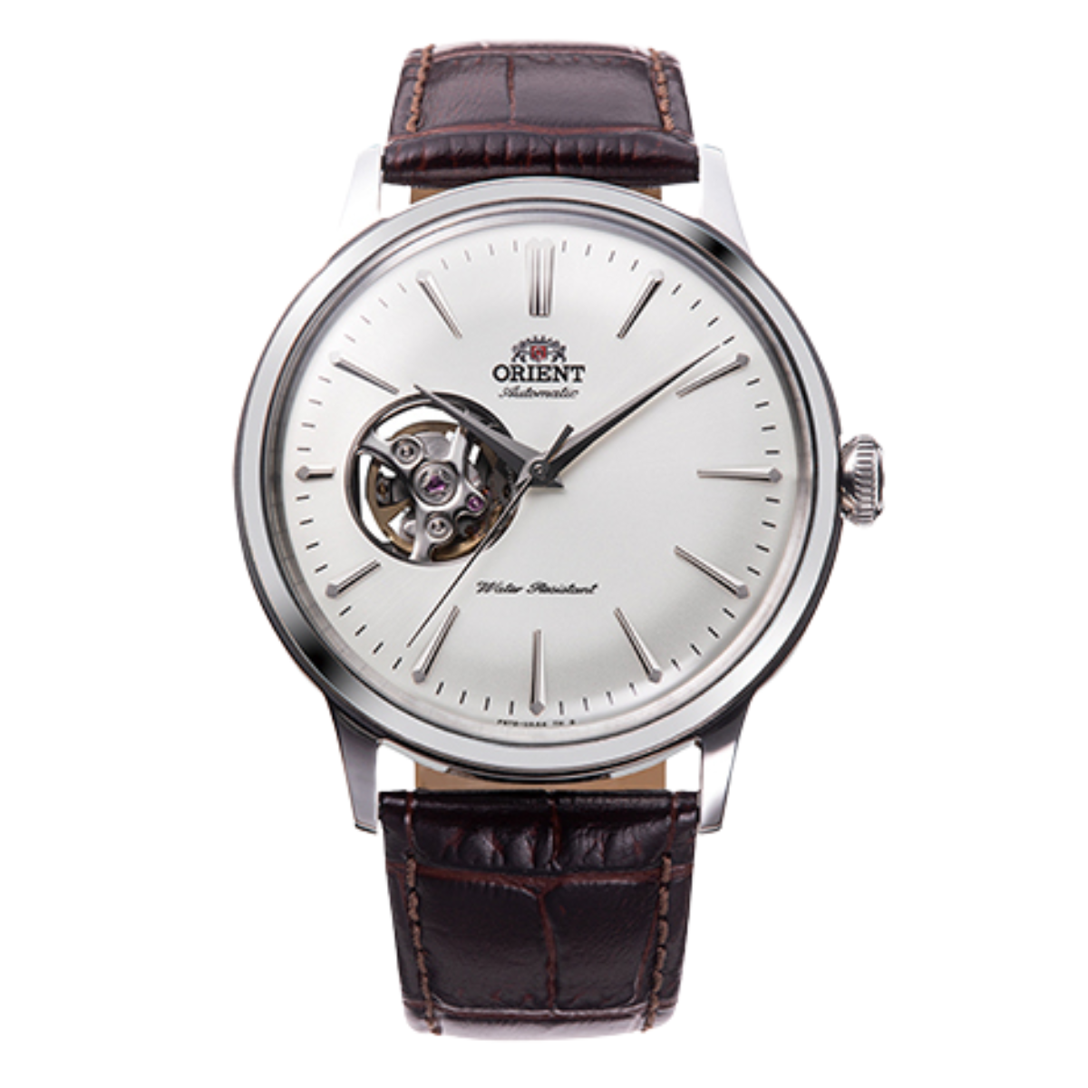 Orient RA-AG0002S Bambino 40.5MM Automatic Semi Skeleton Leather Classic Watch